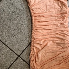 Camila Coelho Astella Ruched Side Mini Dress in Nude Peach Size XXS Bodycon