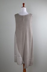 CYNTHIA ASHBY NWT $218 Two Tone Tunic Dress in Classic Grey Oil Size Small