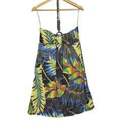 NWT Napua Collection Honolulu Tropical Floral Halter Dress Small Boho Vacation