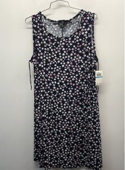 Ronni Nicole Women&rsquo;s Navy Multi Floral Sleeveless Stretch Shift Dress NWT XL