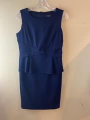 Enfocus Studio Women’s Navy Sleeveless Maxi Dress, Size 6. Fast Shipping!