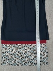 Bailey 44 Women Dress XS Blue Multicolor Layer Polyester Silk Blend Short Sleeve