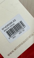 Winona Australia Women&rsquo;s Breeze Wrap Slip Dress Red Cocktail Prom Formal XS