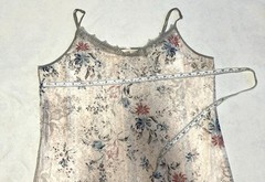 TAHARI Larissa Floral Lace Fringe Hem Dress Size L