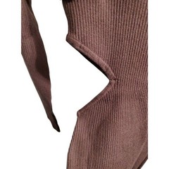 Cut-out‎ Brown Mini Dress Longsleeves Bodycon size Medium M