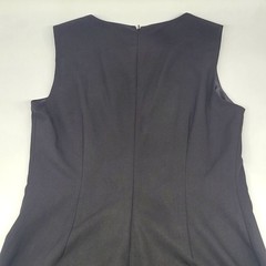 Calvin Klein Dress 12 Black Sleeveless Sheath O-Ring Grommet Career NWT CD3X1B35