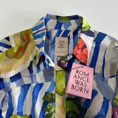 Romance Was Born Stripe Picnic Shirt Dress Size 12 / Large NWT Wedding Formal