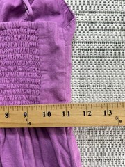 Abercrombie & Fitch Dress Womens Xs Purple Linen Cotton Midi