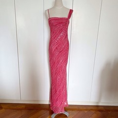 ABS Evening By Allen Schwartz Sequins Long Dress Sz 4
