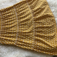 J. Crew Tiered 100% Cotton Voile Midi Dress Mustard Gold Flutter Sleeve Large