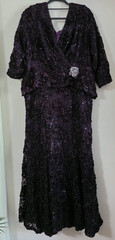 Purple formal sequin dress