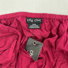 City Chic Purple Classic Pullover Midi Dress | Size 16