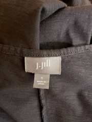 J. Jill Size S Brown Knit Long Sleeve Dress Pullover Pima Cotton Modal Blend