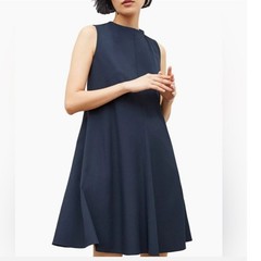 M.M.LaFleur Malala Dress Dress Navy Blue Sleeveless A-Line Workwear Size 16