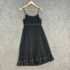Moiselle Womens Dress Size UK 8 Black Mulberry Silk A-Line Sleeveless 34925