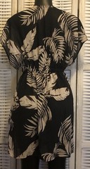 NWT Cupshe Black Pull Over Stretch Midi Dress Size Small Black Brown Sheer