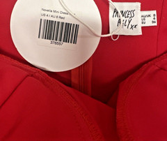 Princess Polly Women Size 4 Novella Mini Dress Red Bustier Valentine Date Night