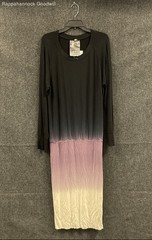 Young Fabulous & Broke Women&rsquo;s Black Purple Ombre Long Sleeve Dress Sz L