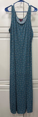Jessica London Sleeveless Maxi Dress Size 26 Blue Geometric Print Polyester/Span