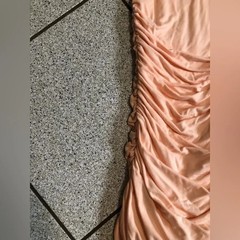 Camila Coelho Astella Ruched Side Mini Dress in Nude Peach Size XXS Bodycon
