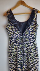 Laura Ashley Bueatiful Summer Multi Bodycon Cotton Blended Dress Size Uk 10