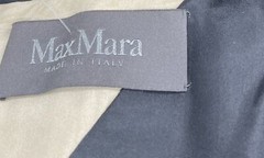 Max Mara ALTERED Black Embriodered Mesh+Asymmetric Draped Sheath Dress sz 8/S