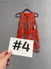 Amys Closet Mini Shift Dress Womens 12 Multicolor Floral Lined Keyhole Back