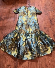 Women’s Multicolor Floral Midi Dress Size S Short Sleeve