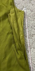Linen Home Women&rsquo;s Large Green Sleeveless Dress Lined Button Details 100% Linen