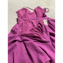 Keepsake The Label Open Back Mini Dress Womens Small Fushia Party Criss Cross