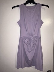 Halara Tie At Waist Lavender Stretchy Athleisure Dress