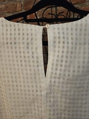 Jodifl White Checked Overlay Lined Large Dress With Ruffles NWT MSRP$47