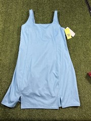 Women&rsquo;s Knit Slit Active Dress – All In Motion Blue Size M