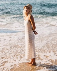 $60 Billabong Women’s Day Dream White Beach Midi Dress Size XS