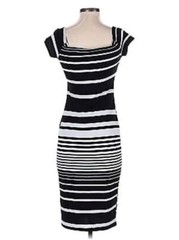 Bodycon Stretch NAVY Striped Nautical Tropical Resort Party Wedding Sexy Dress M