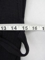 Love21 Collared Black Button Front Tie Mini Shirtdress Roll Sleeves Women Size S