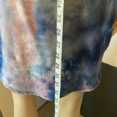 No Boundaries Tie Dye Hoodie Mini Dress Pocket Stretch Comfort Bikini Coverup S