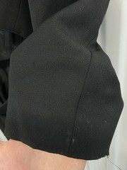 90s Gianfranco Ferre Studio 0001 Ferre Black Wool Blazer Dress Sz 6 NEEDS REPAIR