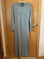 Finity Long Sleeve Maxi Dress Wool Blend Size Small