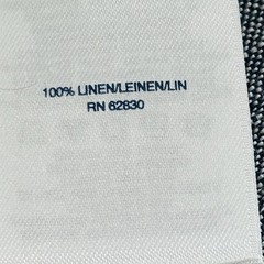 Lands’ End Summer Linen Sundress Sleeveless Chambray Blue Grey Medium