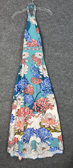 Agua Bendita X RTR Darmy Maxi Dress Size XS Halter Neck Multi Color Floral