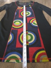 “Radzoli Women’s Medium Acrylic Wool Mod Geometric Art Wear Sweater Dress Retro”