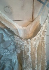 Impressions Boutique White Laser Cut Lace Skater Mini Dress