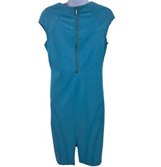 Iman Dress Womens Size S Light Blue Sheath Exposed Zipper