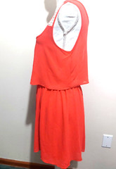 Accidentally in Love Womens Medium Cool Summer Mini Dress Pullover Stretch Waist