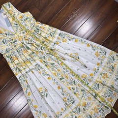 Antonio Melani X Style By Simkins Size 14 Yellow Floral Hannah Maxi Dress
