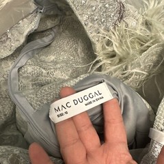 NEW Mac Duggal [ 10 ] 20259 Embellished Feathered Sleeveless A Line Gown #S1652