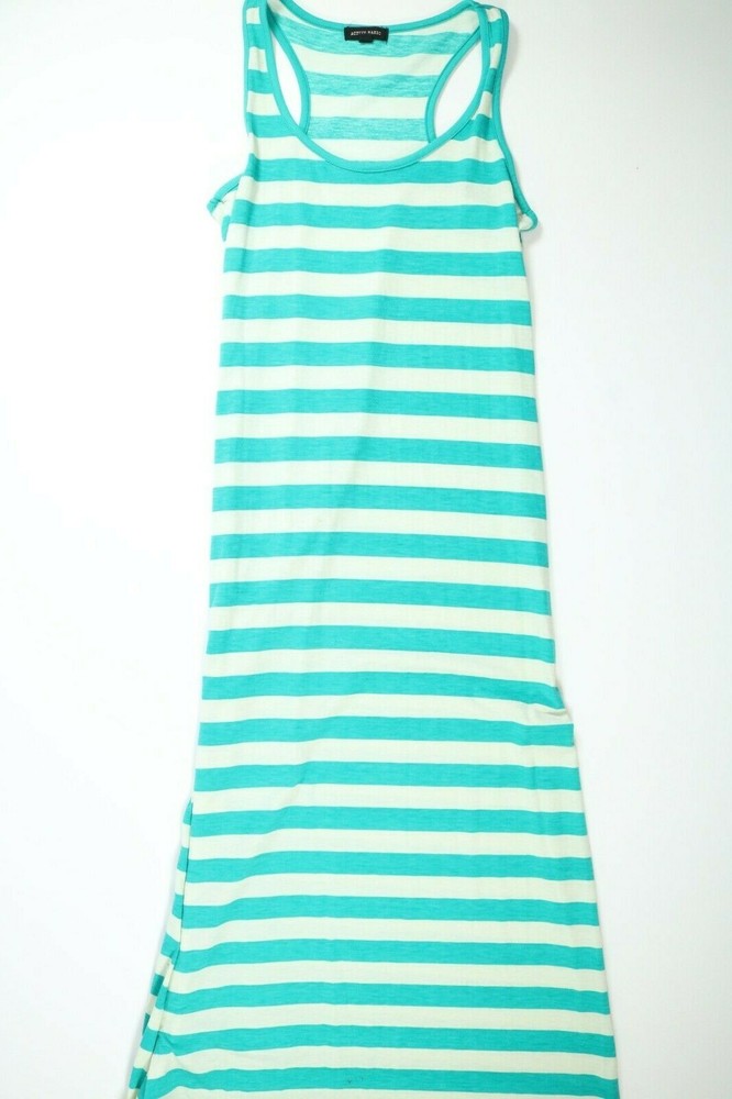 Womens Active Basic Green Striped Dress Small S EUC