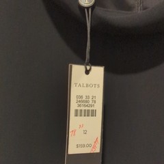 Talbots Black Solid Sheath Dress Womens 12 Regular Short Sleeve Knee Length