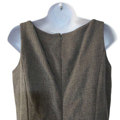 NWT Tahari Petite Sheath Dress Size 6P Gray Sleeveless Classic Workwear Party